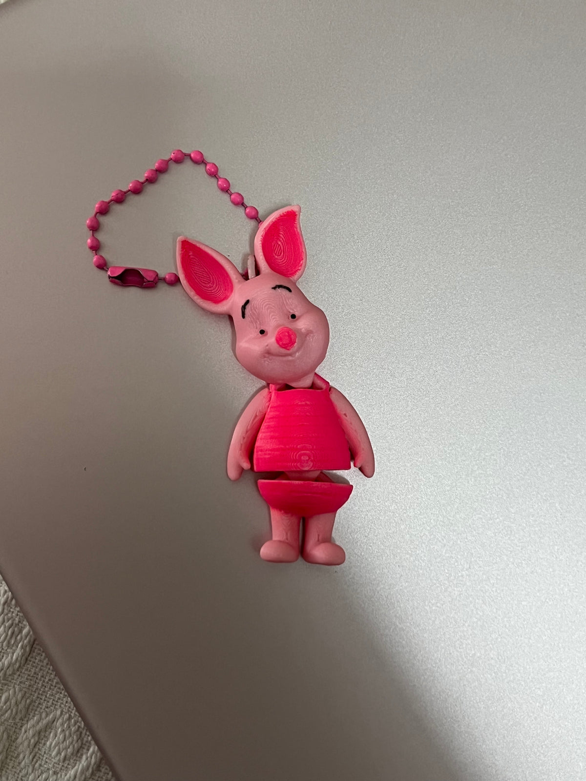 Portachiavi Pimpi (Piglet) in Stampa 3D – Gadget Artigianale da Collezione ispirato a Winnie the Pooh