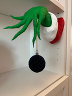 Mano del Grinch Porta-Pallina di Natale in Stampa 3D – Decorazione Natalizia Originale con Pallina Inclusa