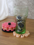 Porta Bicchieri a Fiore Salvaspazio - Set Sottobicchieri di Design Colorati