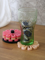 Porta Bicchieri a Fiore Salvaspazio - Set Sottobicchieri di Design Colorati