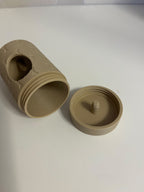 Porta Sacchetti Igienici Cane in Stampa 3D – Dispenser di Design con Texture a Ossicini e Moschettone