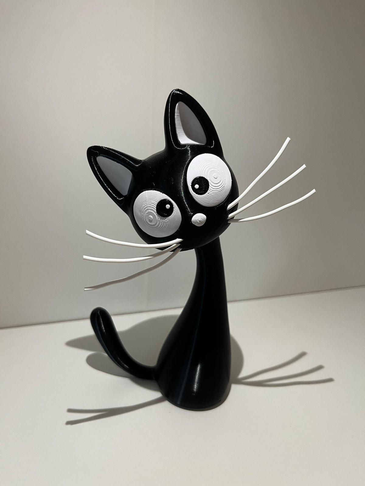 Statuetta Gatto Moderno in Stampa 3D – Statuina Decorativa Stylized Cat