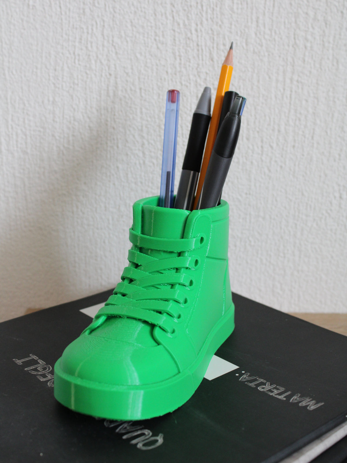 Green Shoe Design Pen Holder - Desk Organizer