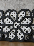 Set Sottobicchieri di Design a Fiore con Supporto Coordinato - Organizer Moderno