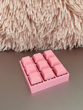 3x3 Mechanical Fidget Clicker - Anti-stress Toy with Blue Clicky Buttons