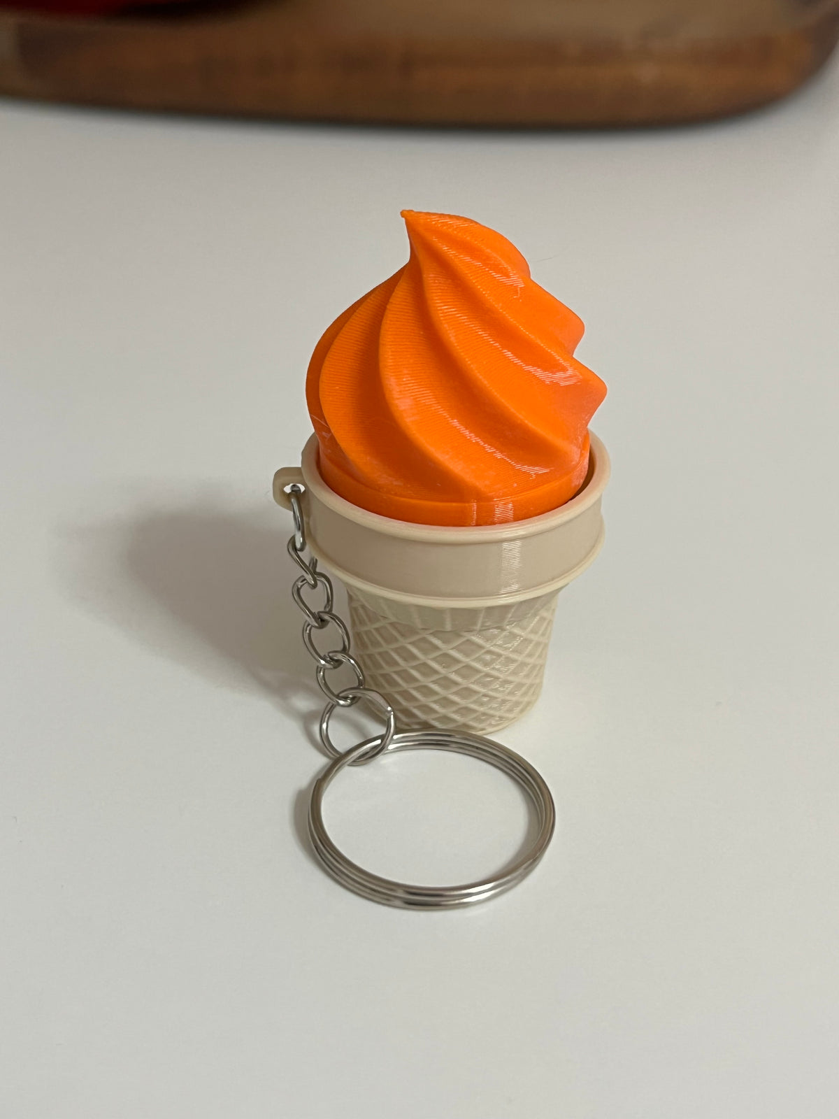 Portachiavi Fidget Gelato Stampato in 3D | Gioco Antistress Clicker Meccanico