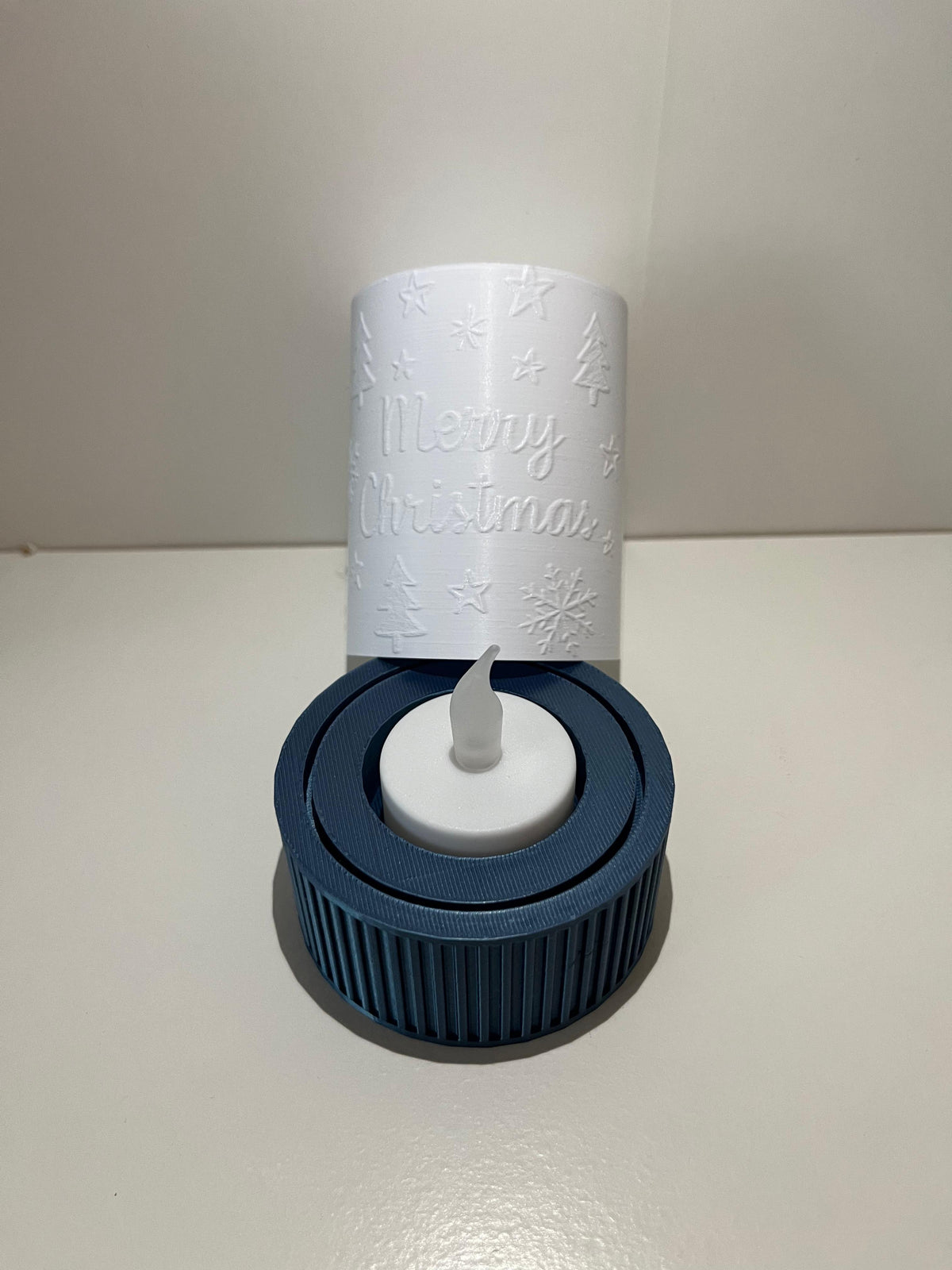 Lanterna Natalizia Decorativa in Stampa 3D – Idea Regalo "Merry Christmas" con Dettagli in Rilievo