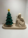 Kit Natalizi Stampati in 3D: Albero con Stella e Set Decorativi su Vassoio
