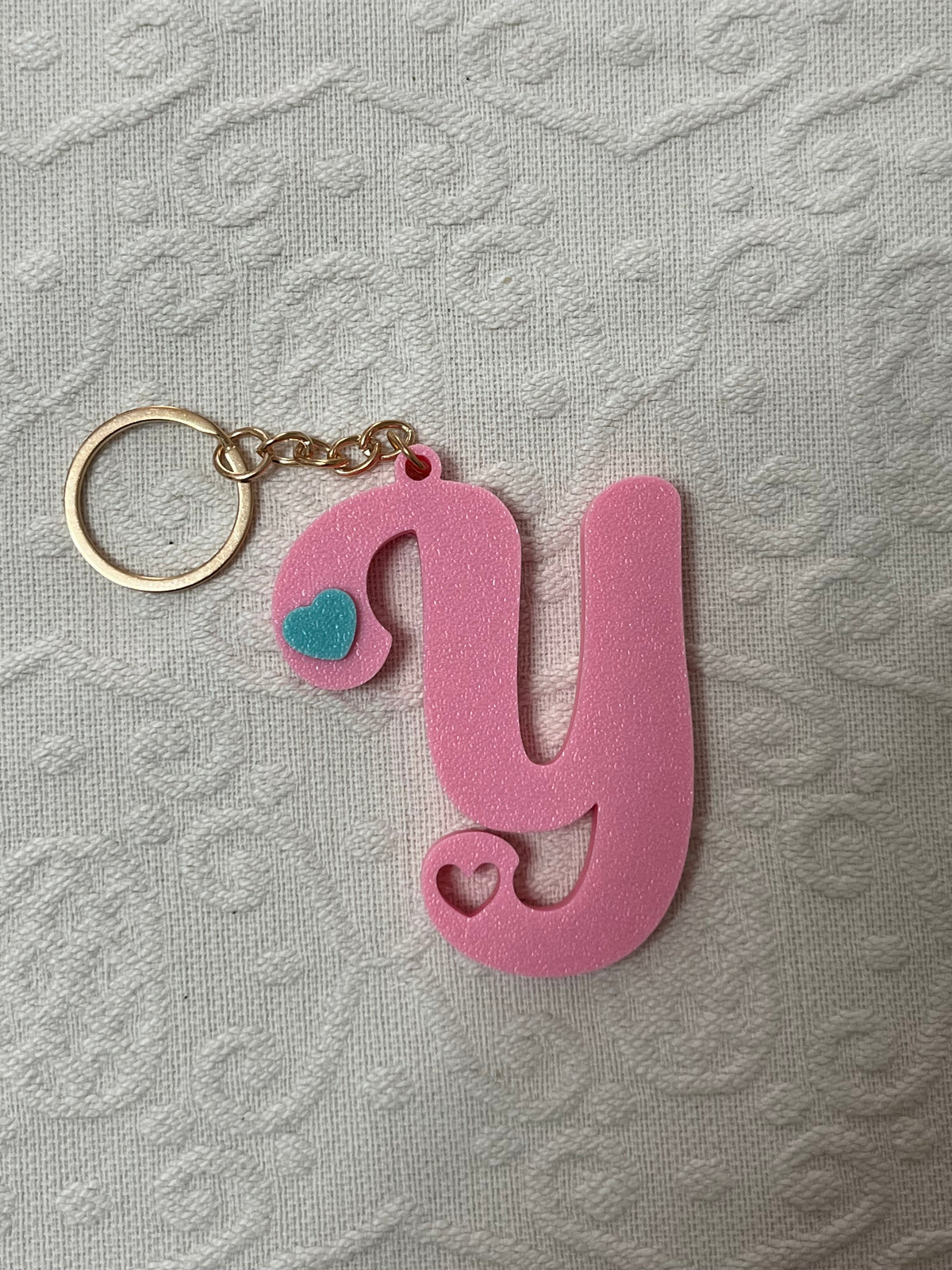Portachiavi Personalizzato con Iniziale e Dettaglio a Cuore