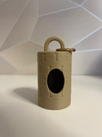 Porta Sacchetti Igienici Cane in Stampa 3D – Dispenser di Design con Texture a Ossicini e Moschettone