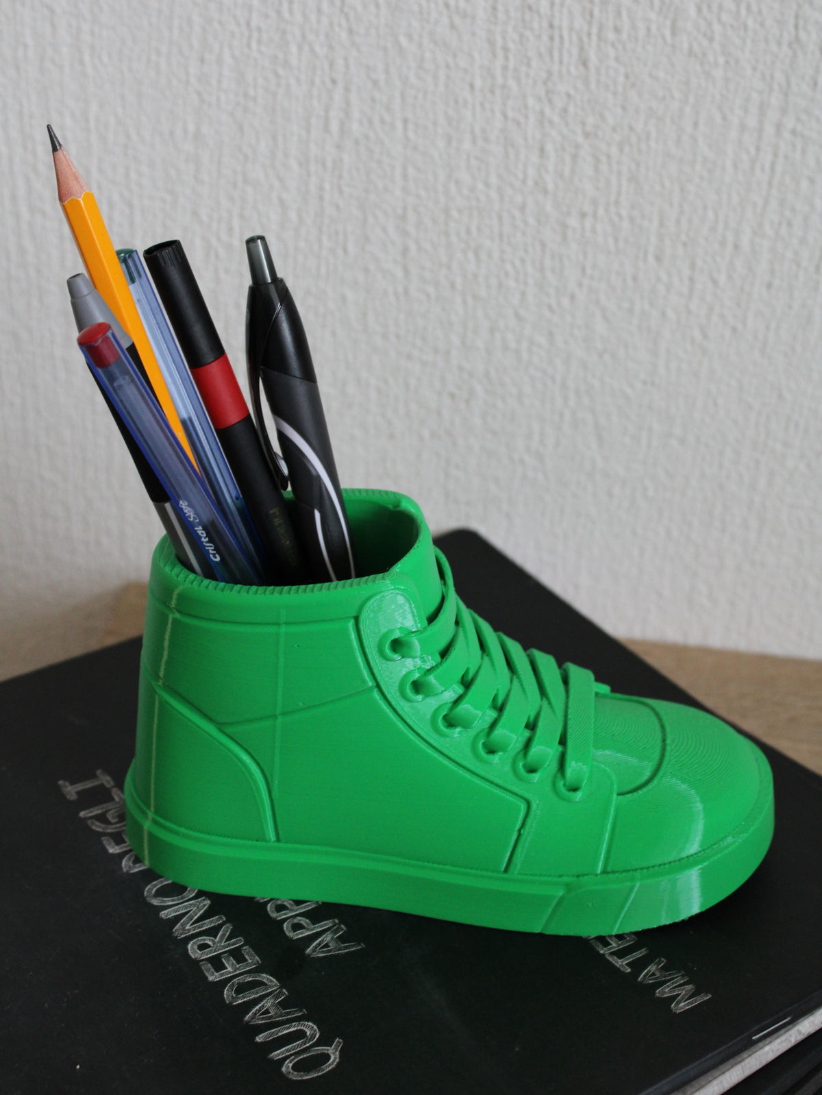 Green Shoe Design Pen Holder - Desk Organizer