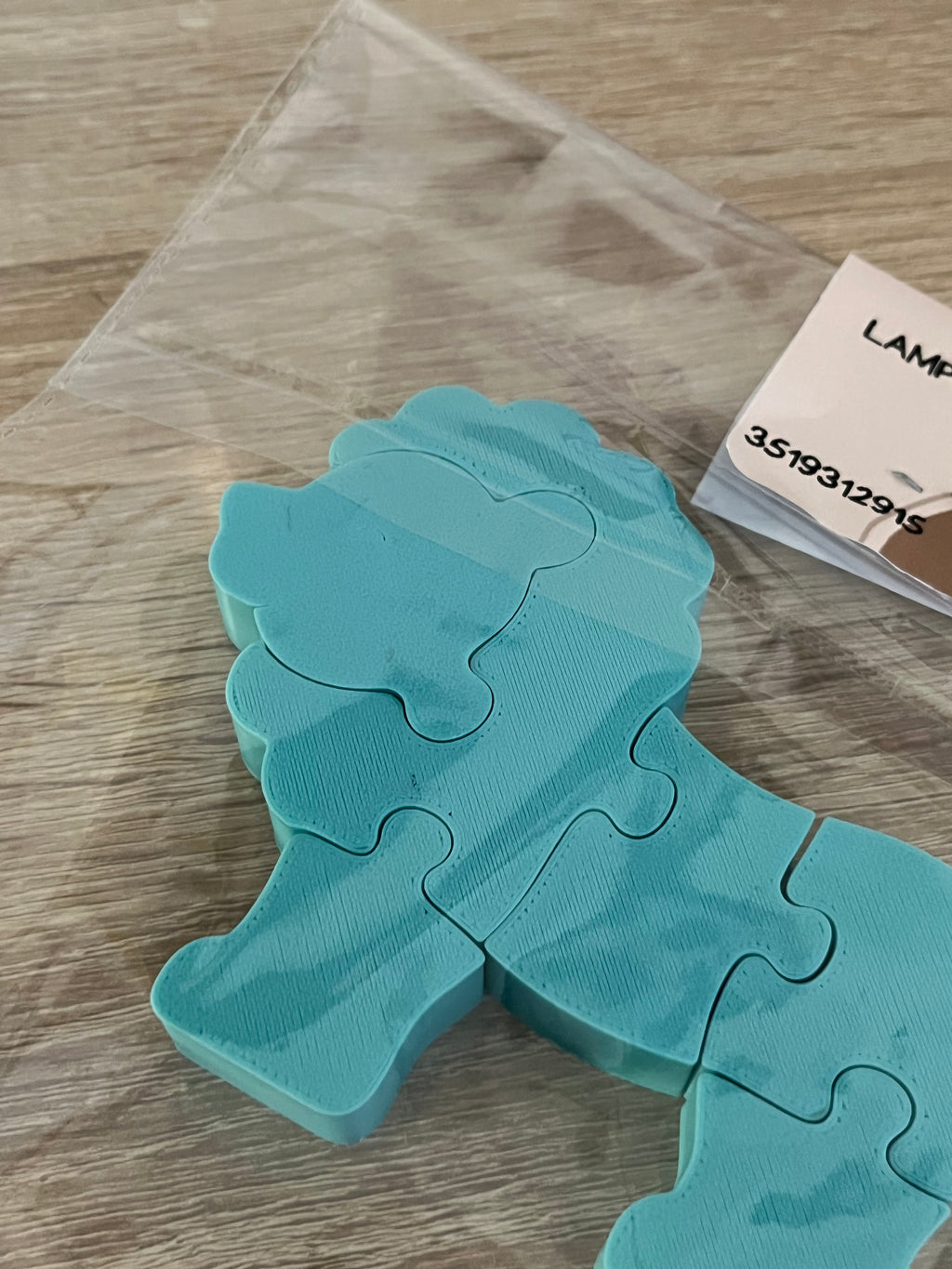 Puzzle Leone 3D in PLA – Gioco Creativo e Complemento d'Arredo Artigianale