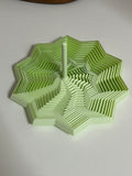 Star Dancer Fidget Stampato in 3D – Giocattolo Sensoriale Antistress e Oggetto di Design da Scrivania – Colore Verde Menta