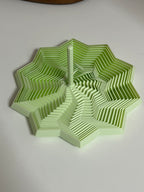Star Dancer Fidget Stampato in 3D – Giocattolo Sensoriale Antistress e Oggetto di Design da Scrivania – Colore Verde Menta