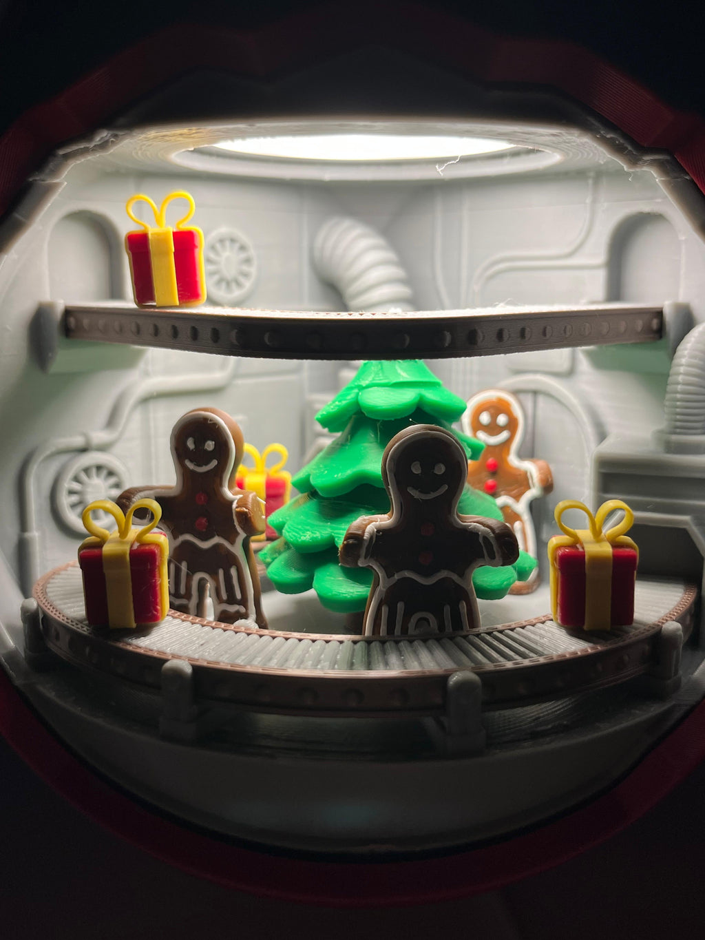 Sfera di Natale 3D Animated Lab – Fabbrica dei Biscotti di Zenzero
