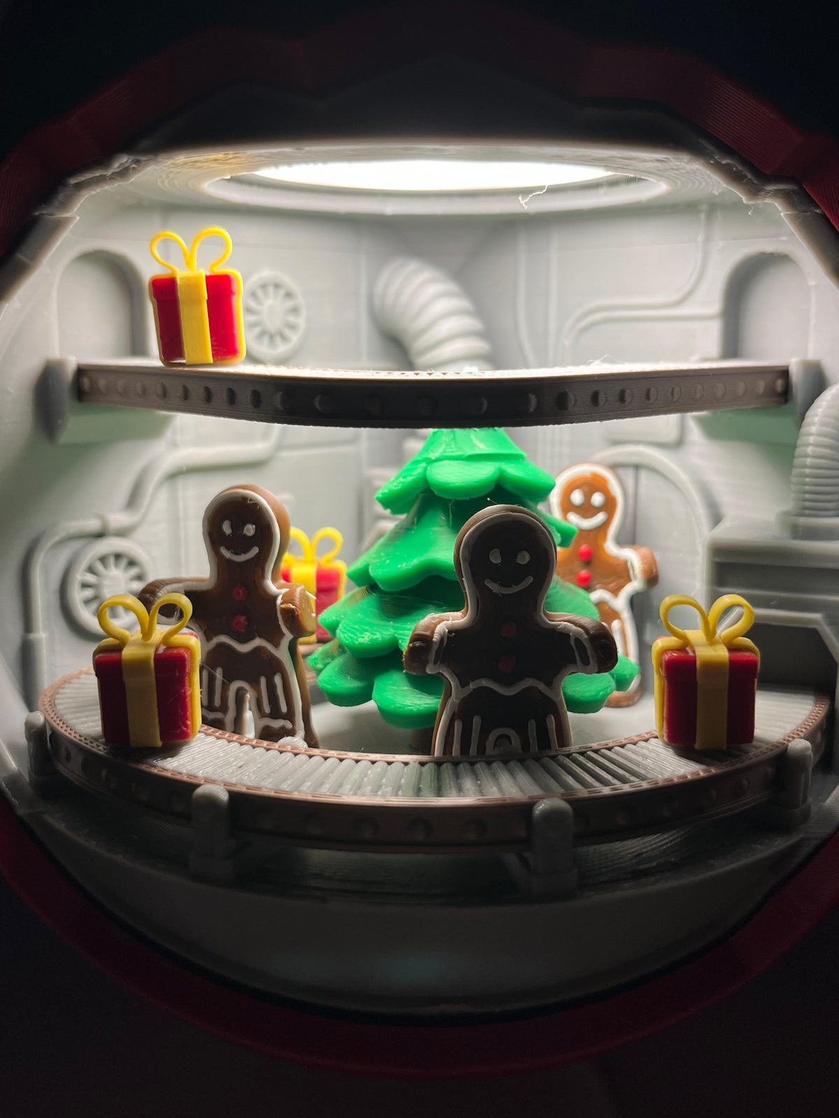 Sfera di Natale 3D Animated Lab – Fabbrica dei Biscotti di Zenzero