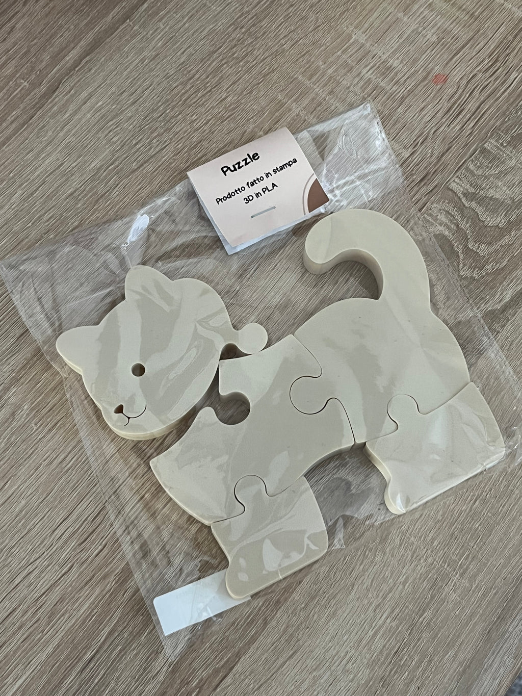 Puzzle Gatto 3D in PLA – Gioco Creativo e Complemento d'Arredo Artigianale