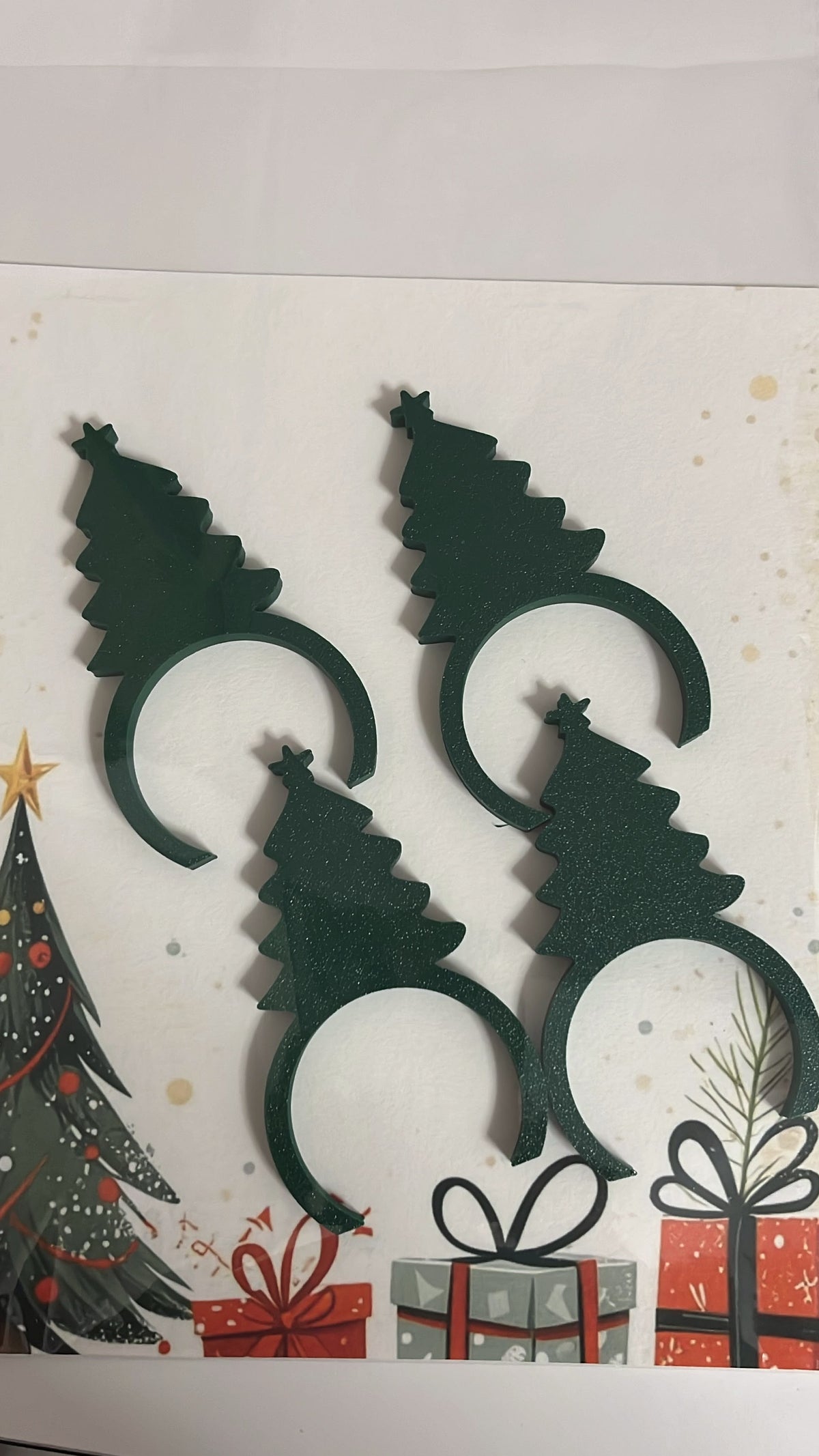 Portatovaglioli Natalizi ad Albero di Natale - Set Tavola Feste in Stampa 3D