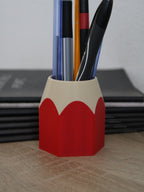 Mini Portapenne Design Matita Rossa - Organizzatore Scrivania