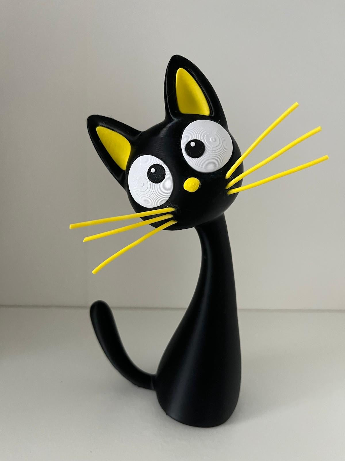 Statuetta Gatto Moderno in Stampa 3D – Statuina Decorativa Stylized Cat
